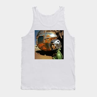 We Are Floating In Space - 80 - Sci-Fi Inspired Retro Artwork Tank Top